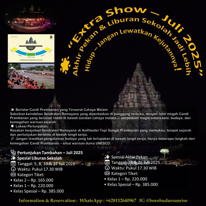 Extra Outdoor Show  Ramayana Ballet Prambanan 2025 Extra Outdoor Show  Ramayana Ballet Prambanan 2025