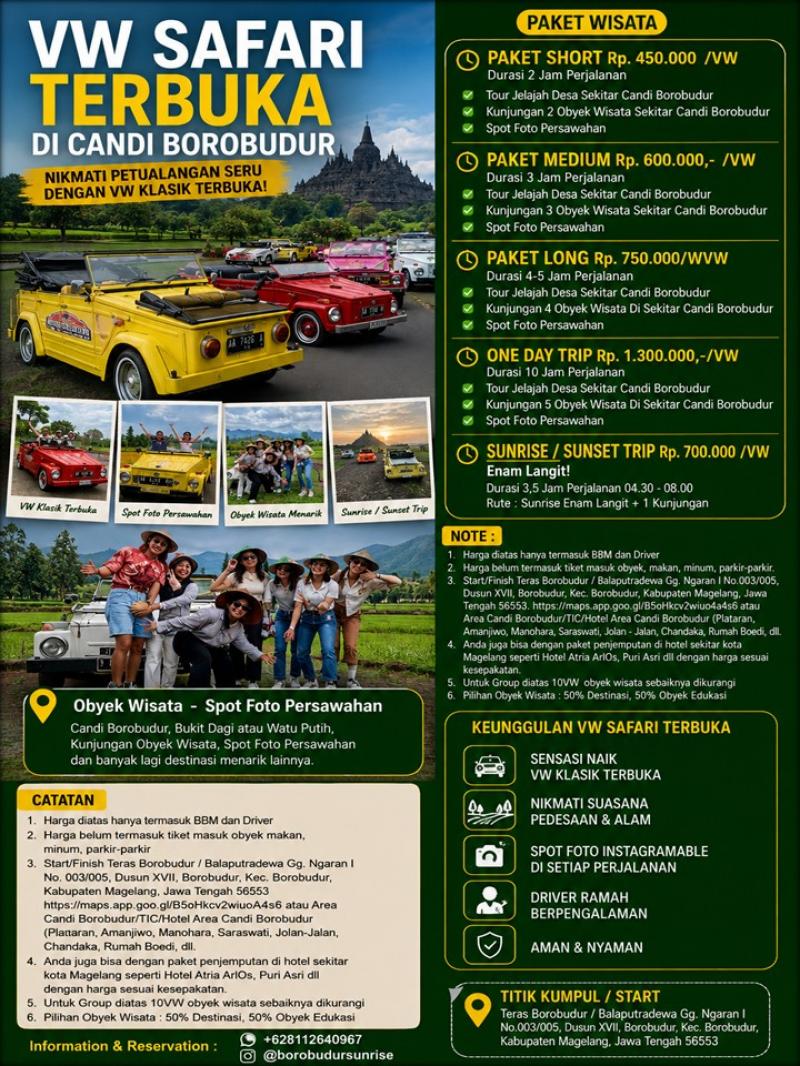 Borobudur VW Safari Experience