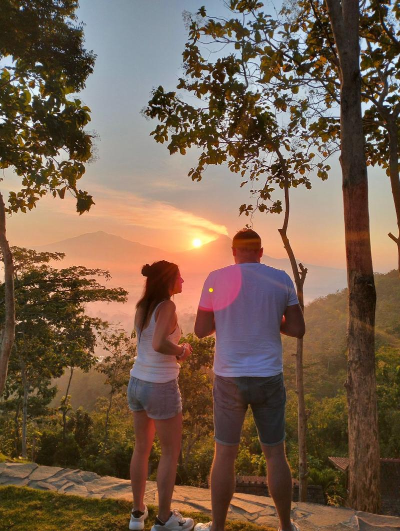 Borobudur sunset at Sinar Hill