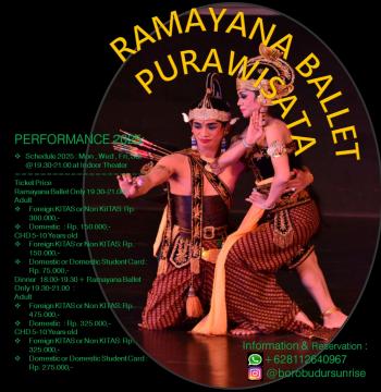 Jadwal Sendratari Ramayana Purawisata Kota Yogyakarta