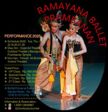 Jadwal dan Harga Ramayana Ballet Prambanan