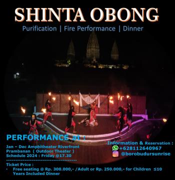 Shinta Obong is a performance at Amphitheater Riverfront Prambanan