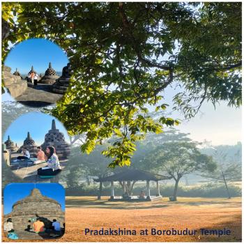 Pradakshina at Borobudur Temple