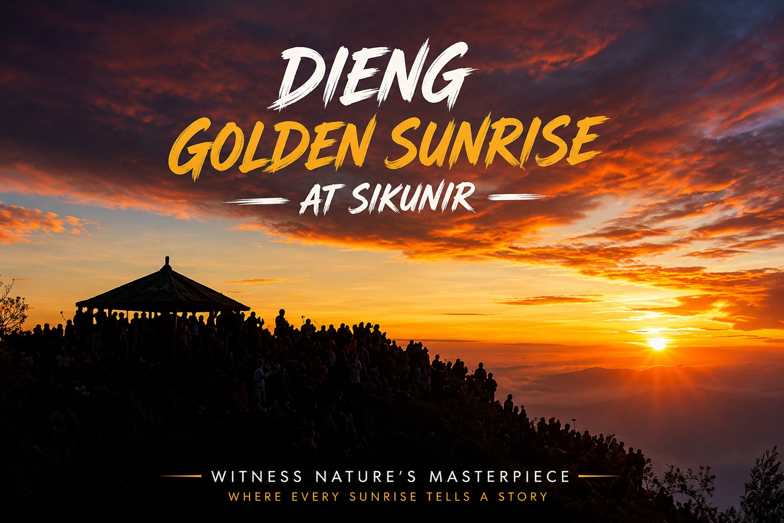 Dieng Golden Sunrise via Sikunir Hill