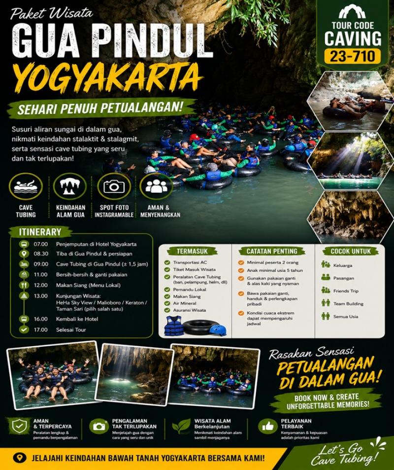 Paket Wisata Gua Pindul Sehari