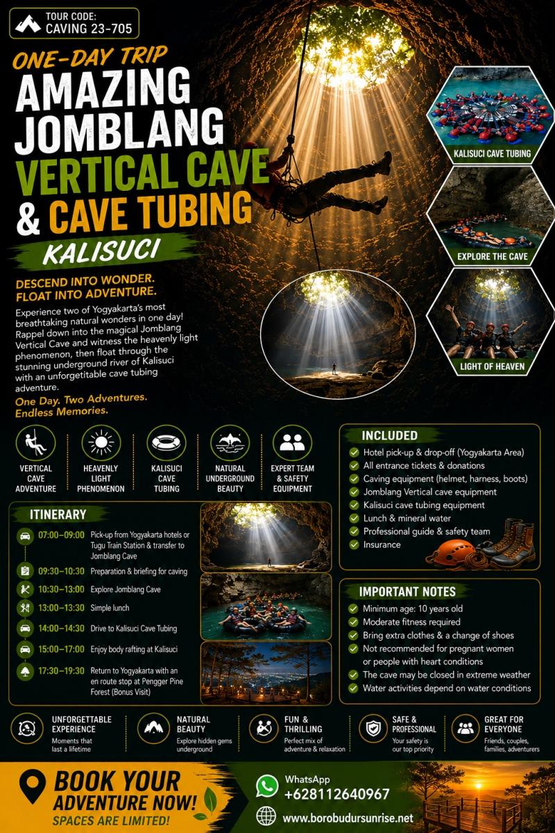 Jomblang Vertical Cave Kalisuci Cave Tubing