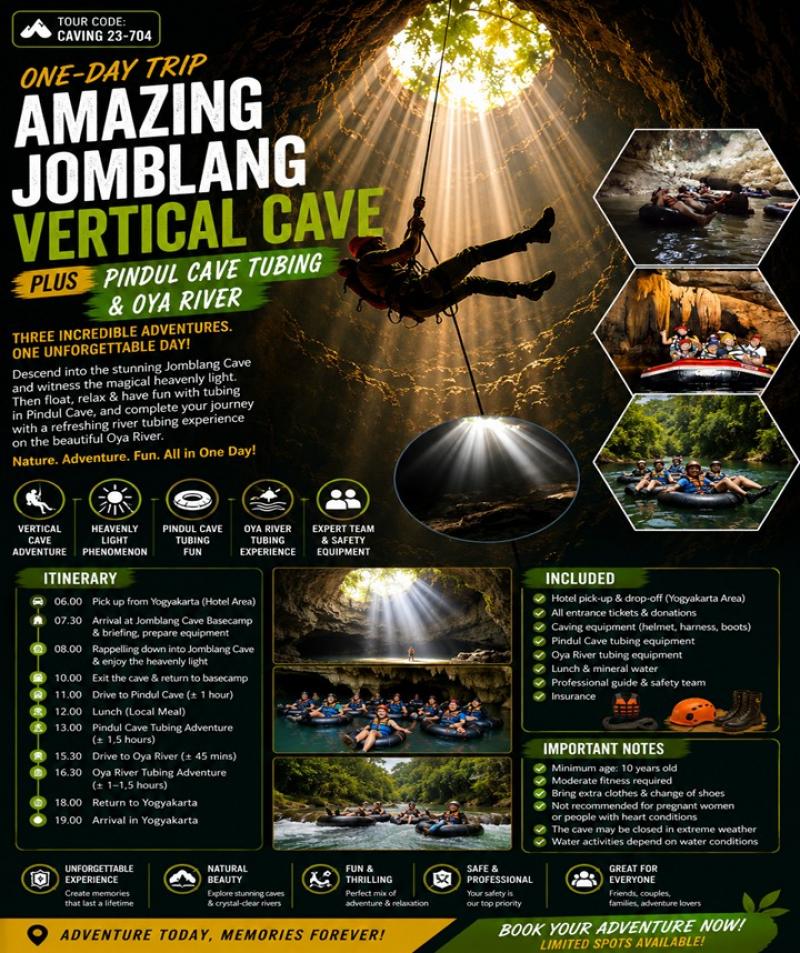 Jomblang Vertical Pindul Tanding Oya River Tubing Jomblang Vertical Pindul Tanding Oya River Tubing