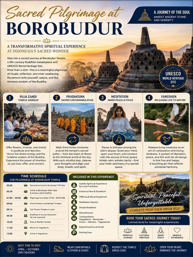 Pilgrimage at Borobudur Temple