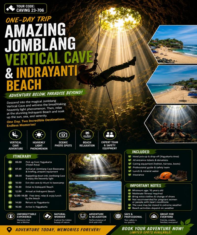 Jomblang Vertical Cave Indrayanti Beach