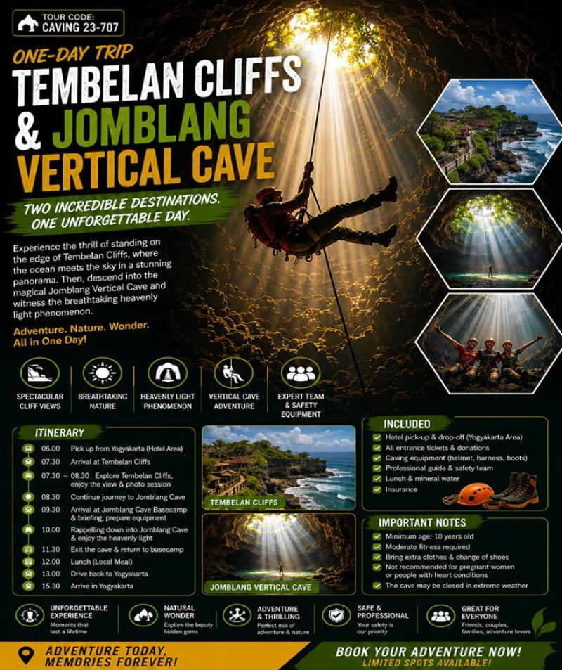 Tembelan Cliffs Jomblang Vertical Cave