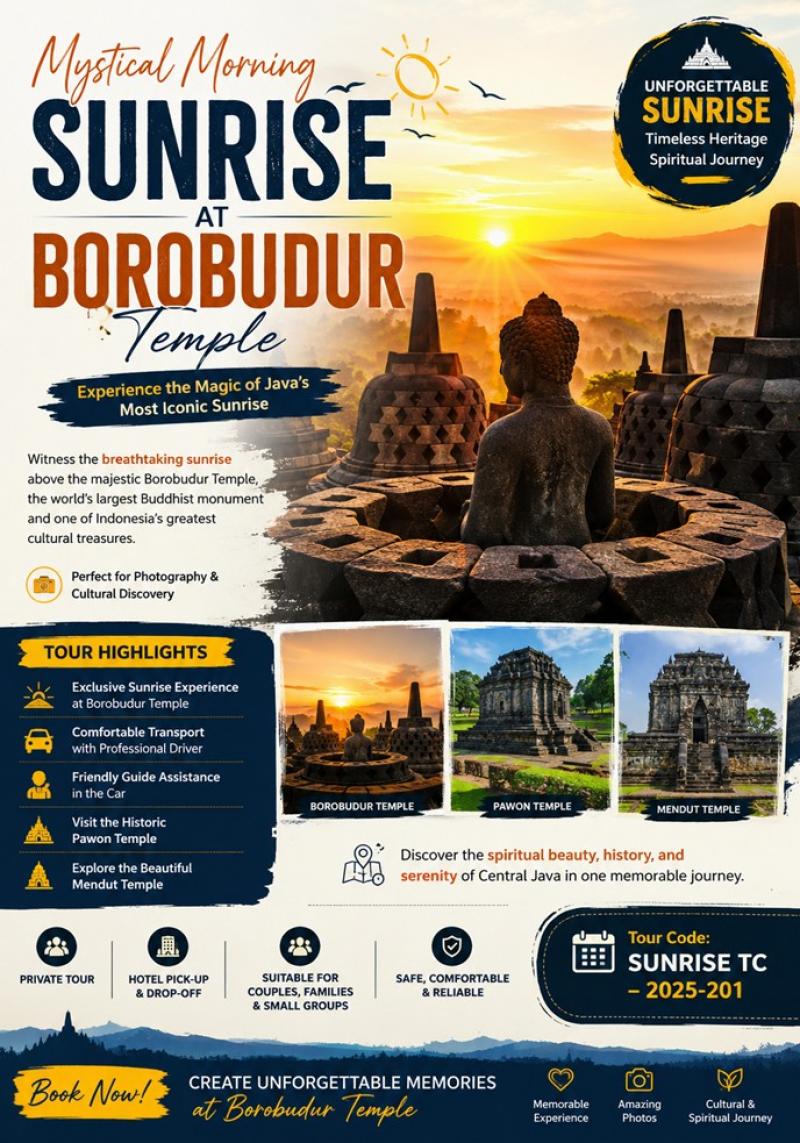 Mystical Morning: Sunrise at Borobudur Temple - With guide in the car - Visit to Pawon and Mendut Temples 