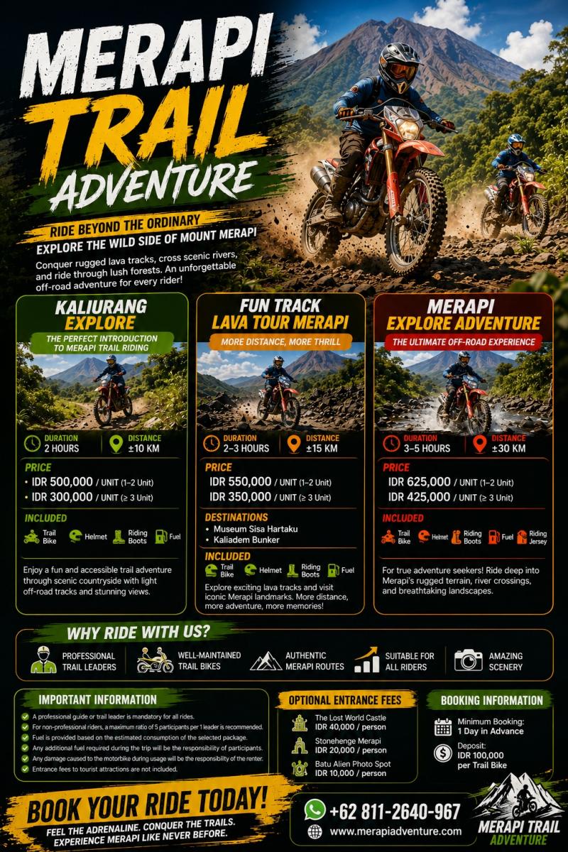 SEWA MOTOR TRAIL MERAPI 