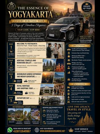 THE ESSENCE OF YOGYAKARTA Luxury Heritage Tour – 5 Days of Timeless Elegance