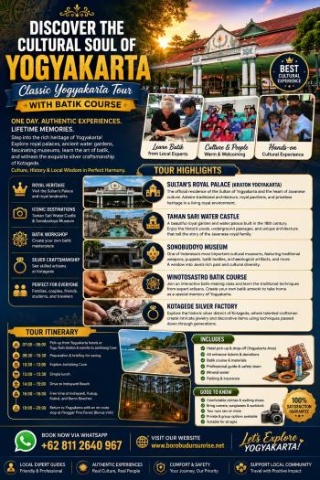 CLASSIC YOGYAKARTA TOUR WITH BATIK COURSE