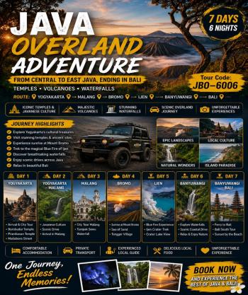 JAVA OVERLAND ADVENTURE – From Central to East Java, Ending in Bali