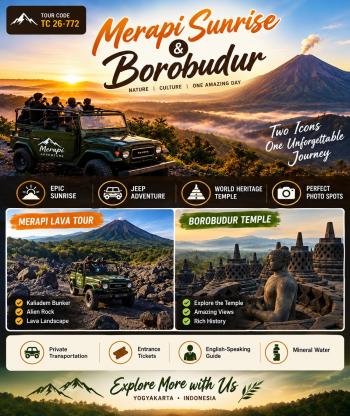 Merapi Sunrise & Borobudur: A Journey Through Time and Nature