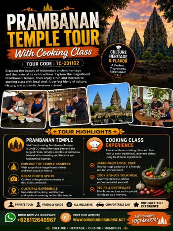 PRAMBANAN TEMPLE TOUR WITH COOKING CLASS