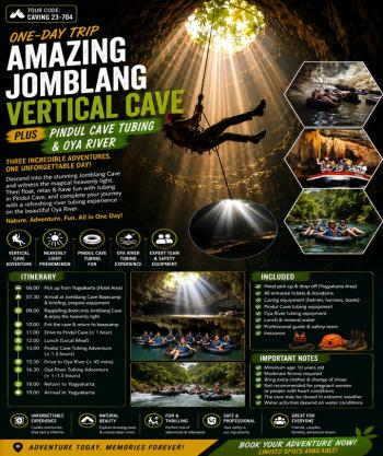 Jomblang Vertical Pindul Tanding Oya River Tubing