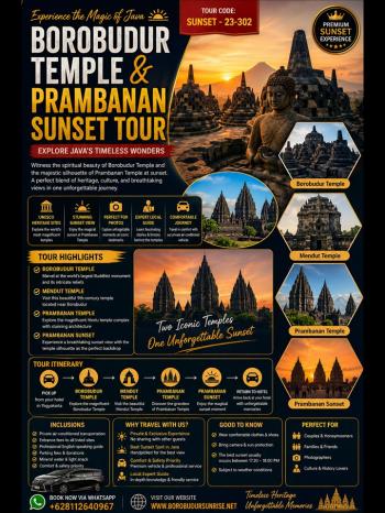Borobudur Temple & Prambanan Sunset Tour - Explore Java’s Timeless Wonders