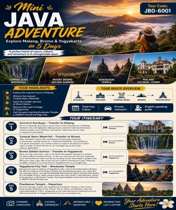 Mini Java Adventure – Explore Malang, Bromo & Yogyakarta in 5 Days