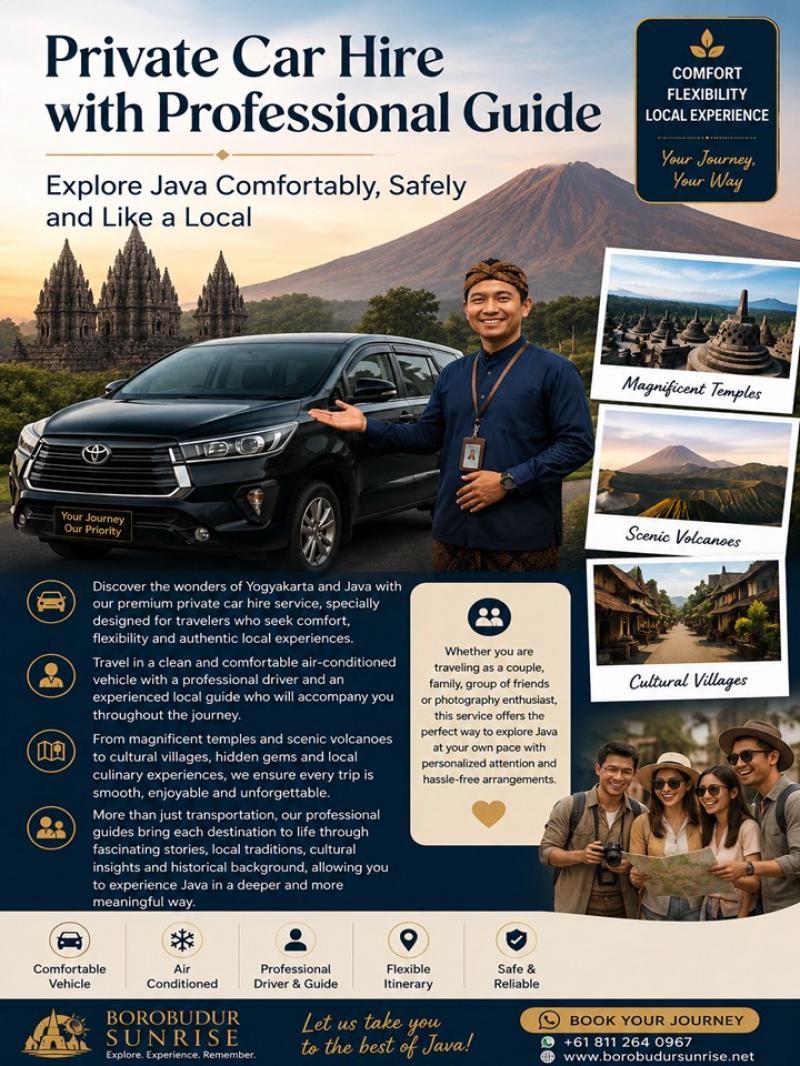 Private Car Hire with Professional Guide