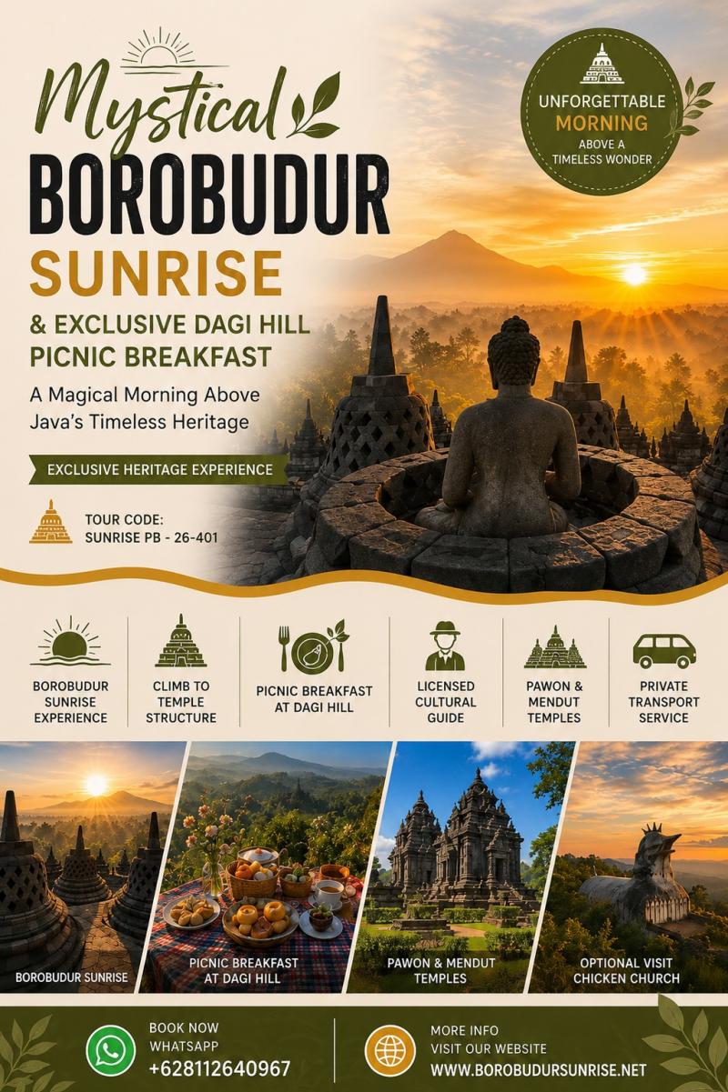 Mystical Borobudur Sunrise & Exclusive Dagi Hill Picnic Breakfast