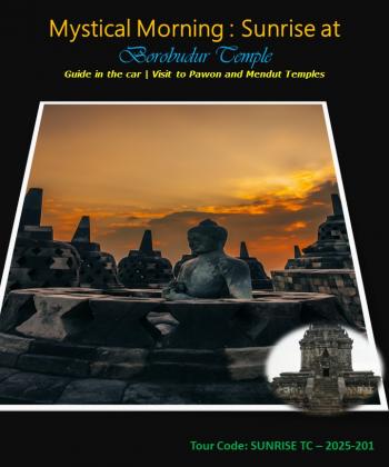 Mystical Morning: Sunrise at Borobudur Temple